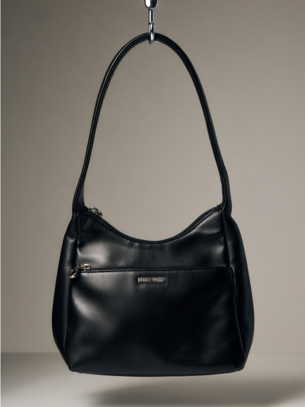 Nine West Small Black Shoulder Bag Y2K